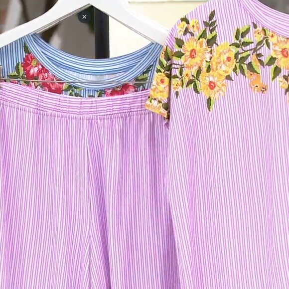 NEW 1X Cuddl Duds Cotton Touch Dolman Tunic & Gaucho Pant Set with pockets (QVC) - Picture 6 of 16